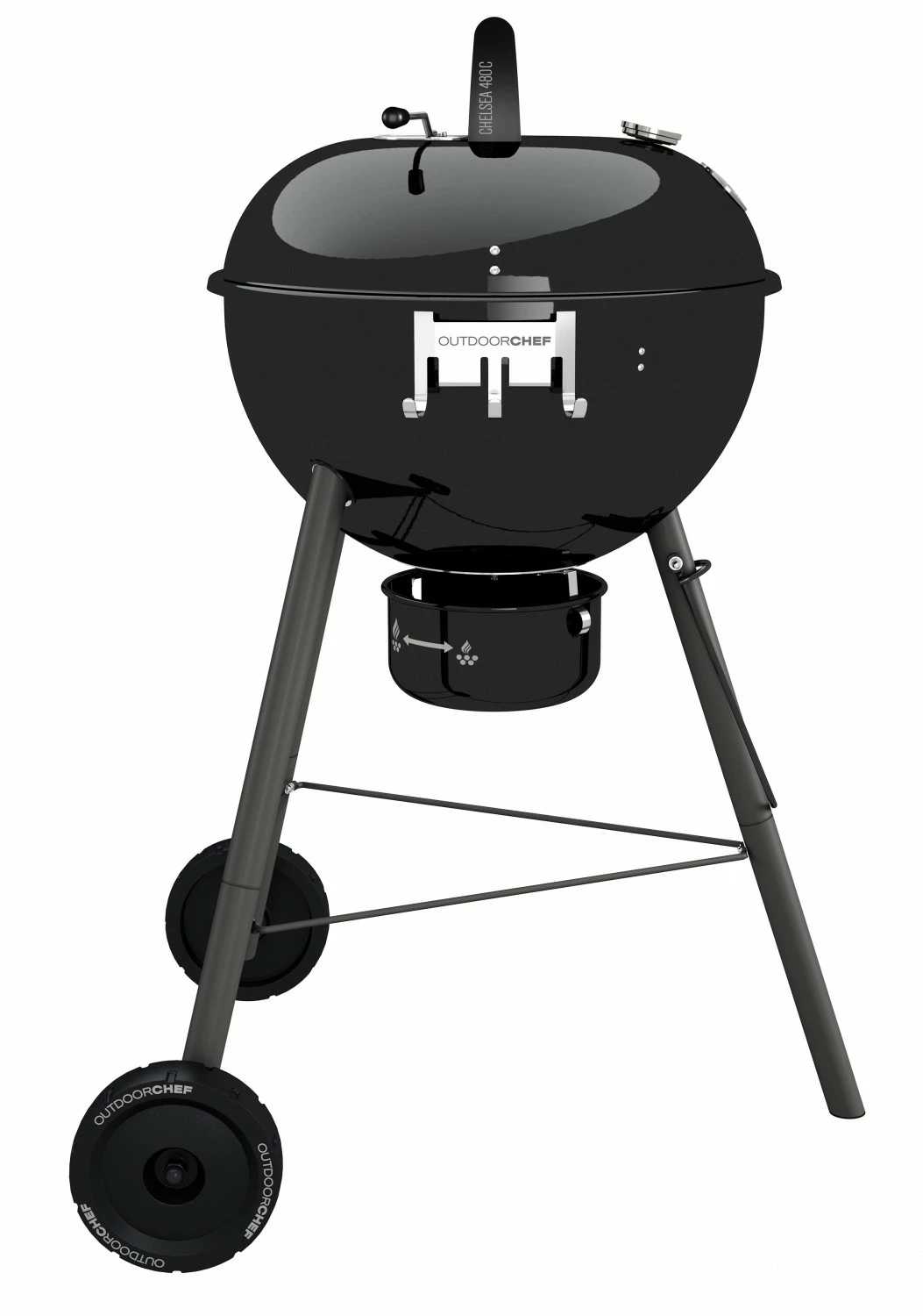 Outdoorchef Holzkohle Kugelgrill Chelsea 480 C Schwarz 3 Outdoorchef Holzkohle Kugelgrill Chelsea 480 C Schwarz