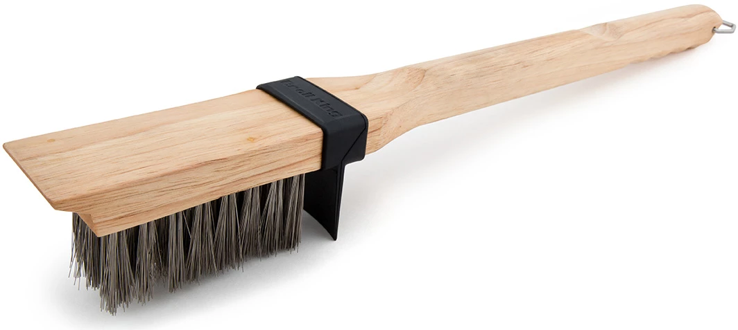 Broil King Holz Grillbürste 51cm Mit Edelstahlborsten Und Spritzschutz 3 Broil King Holz Grillbürste 51cm Mit Edelstahlborsten Und Spritzschutz
