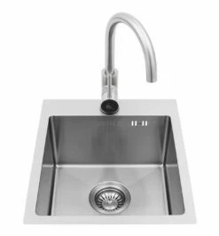 BULL Spülbecken In Der Größe S, 33 X 33 X 20 Cm, Inkl. Wasserhahn (für Warm/kalt)