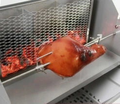 Thüros Holzkohlegrill T3-4F / Edelstahl Säulengrill 42x42 Cm 4 Fuß Inkl. Windansteckblech Und Kohleschacht -Grillfuerst Speichern 22389 Thueros Kohleschacht fuer Seitenhitze