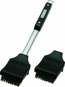 Broil King Grillbürste 47cm Edelstahlborsten Mit Spritzschutz + Ersatzkopf