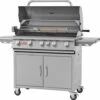 BULL Brahma - Gasgrill Mit Infrarot Backburner Und Rotisserie -Grillfuerst Speichern BULL Brahma Grillstation deckel offen