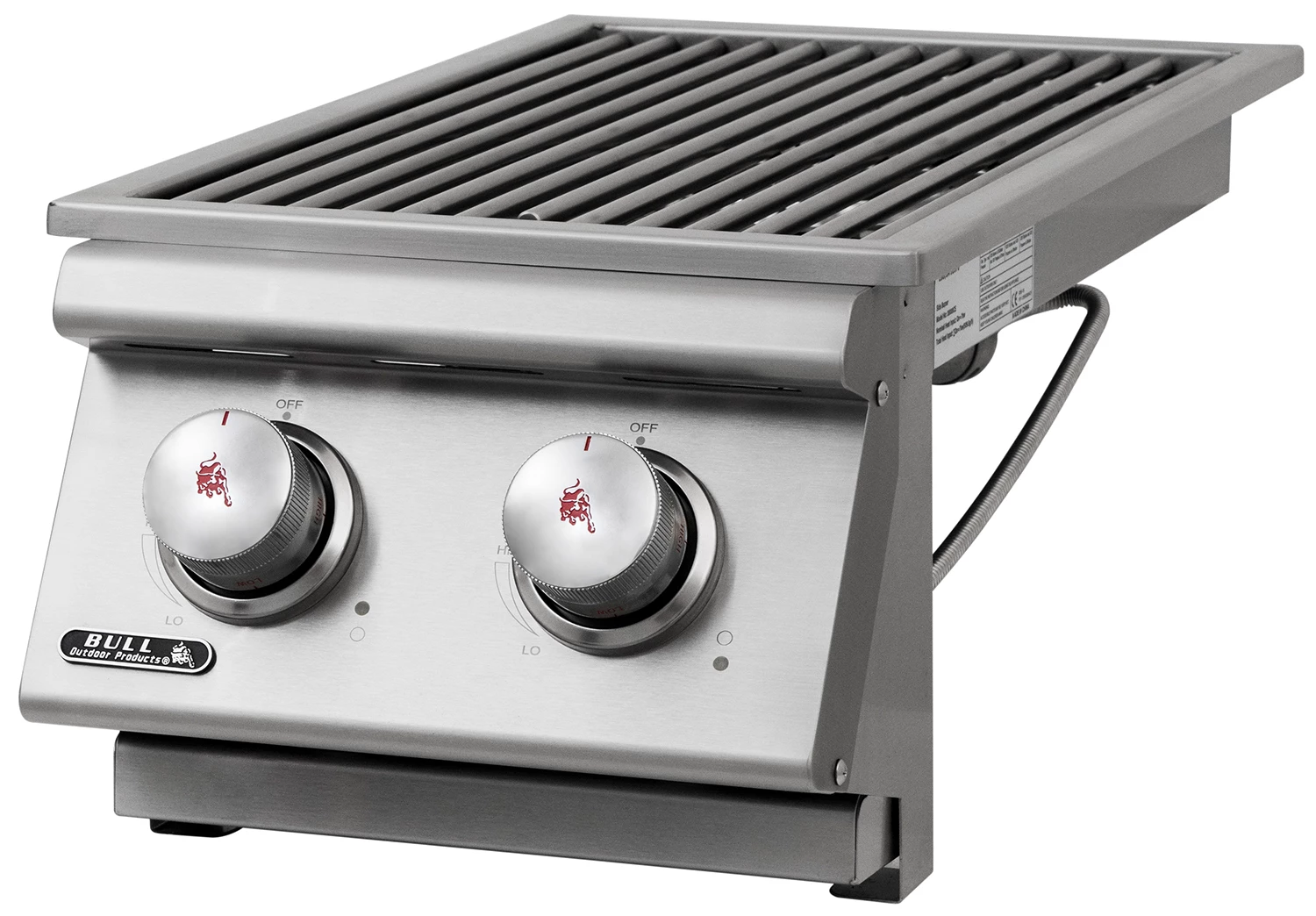 BULL Einbau Seitenbrenner Double / Edelstahl / Slide-In 4 BULL Einbau Seitenbrenner Double / Edelstahl / Slide-In – Bild 2