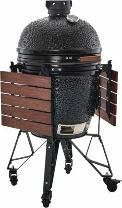 The Bastard Keramikgrill Classic Large - Complete - Schwarz Glänzend - Modell 2023 -Grillfuerst Speichern Bastard Grill Large Complete Tische abgeklapptBC201