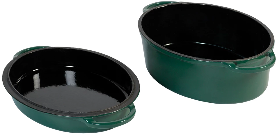 Big Green Egg Emaillierter Dutch Oven / Bräter 5,2 L Grün Oval 2XL / XLarge / Large 3 Big Green Egg Emaillierter Dutch Oven / Bräter 5,2 L Grün Oval 2XL / XLarge / Large