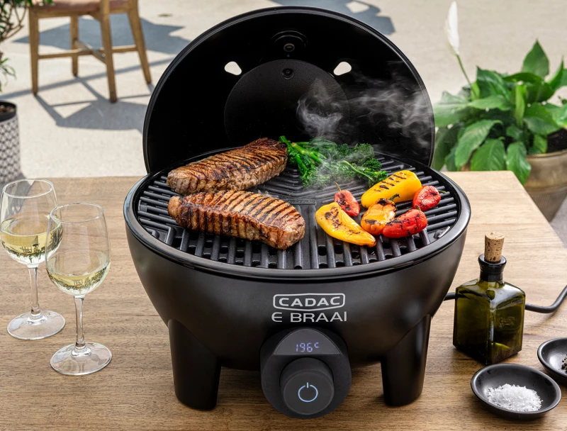CADAC Elektrogrill Tischgrill E-Braai 40 BBQ / Dome Black 12 CADAC Elektrogrill Tischgrill E-Braai 40 BBQ / Dome Black – Bild 10