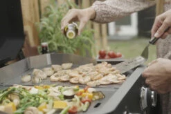 COZZE Plancha 600 / Plancha Grill Mit 2 Gusseisen Grillplatten -Grillfuerst Speichern COZZE Plancha 600 Lifestyle Grillgut