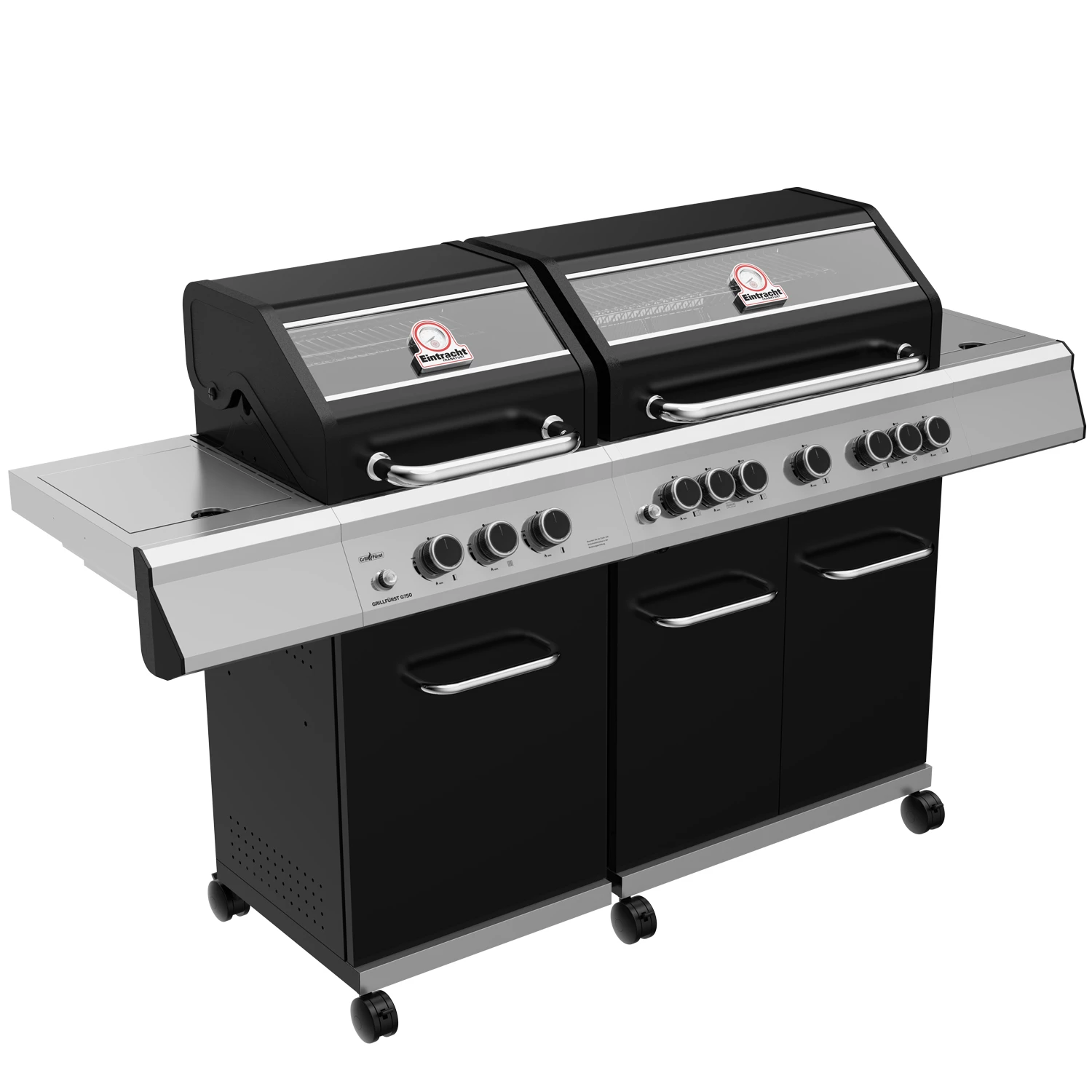 Grillfürst G750G 7-Brenner Doppelkammer - Gasgrill - Eintracht Frankfurt Edition - Gusseisenroste 3 Grillfürst G750G 7-Brenner Doppelkammer - Gasgrill - Eintracht Frankfurt Edition - Gusseisenroste