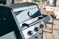 Enders Gasgrill Monroe Pro X 3 S Turbo -Grillfuerst Speichern Enders Gasgrill Monroe ProX 3 S Turbo Edelstahldeckel