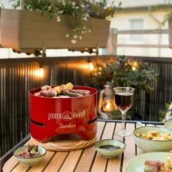 Feuerhand Tischgrill Tamber Rot -Grillfuerst Speichern Feuerhand Tamber Tischgrill Rot Lifestyle