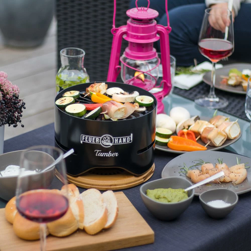 Feuerhand Tischgrill Tamber Schwarz 6 Feuerhand Tischgrill Tamber Schwarz – Bild 4