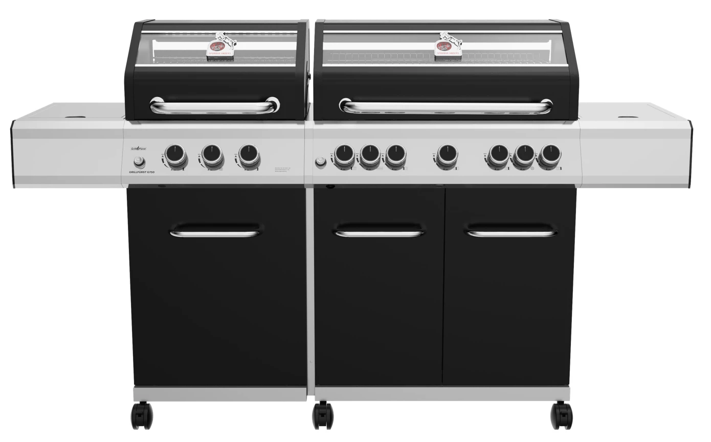 Grillfürst G750E 7-Brenner Doppelkammer - Gasgrill - 1. FC Köln Edition - Edelstahlroste 3 Grillfürst G750E 7-Brenner Doppelkammer - Gasgrill - 1. FC Köln Edition - Edelstahlroste