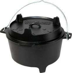 Grillfürst XXL Dutch Oven Set: Starterpaket Gusseisen - X-DEAL Mit Dutch Oven DO9+DO4, Kastenform BK4, Gusseisenpfanne Ø 30 Cm - Inkl. Großem Zubehörpaket