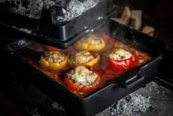 Grillfürst Dutch Oven Set BBQ Kastenform BK6 Aus Gusseisen - X-DEAL Inkl. Tragetasche / Aufbewahrungstasche, Gusseisen Pflege Und Deckelheber -Grillfuerst Speichern Grillfuerst Dutch Oven eckig BK6