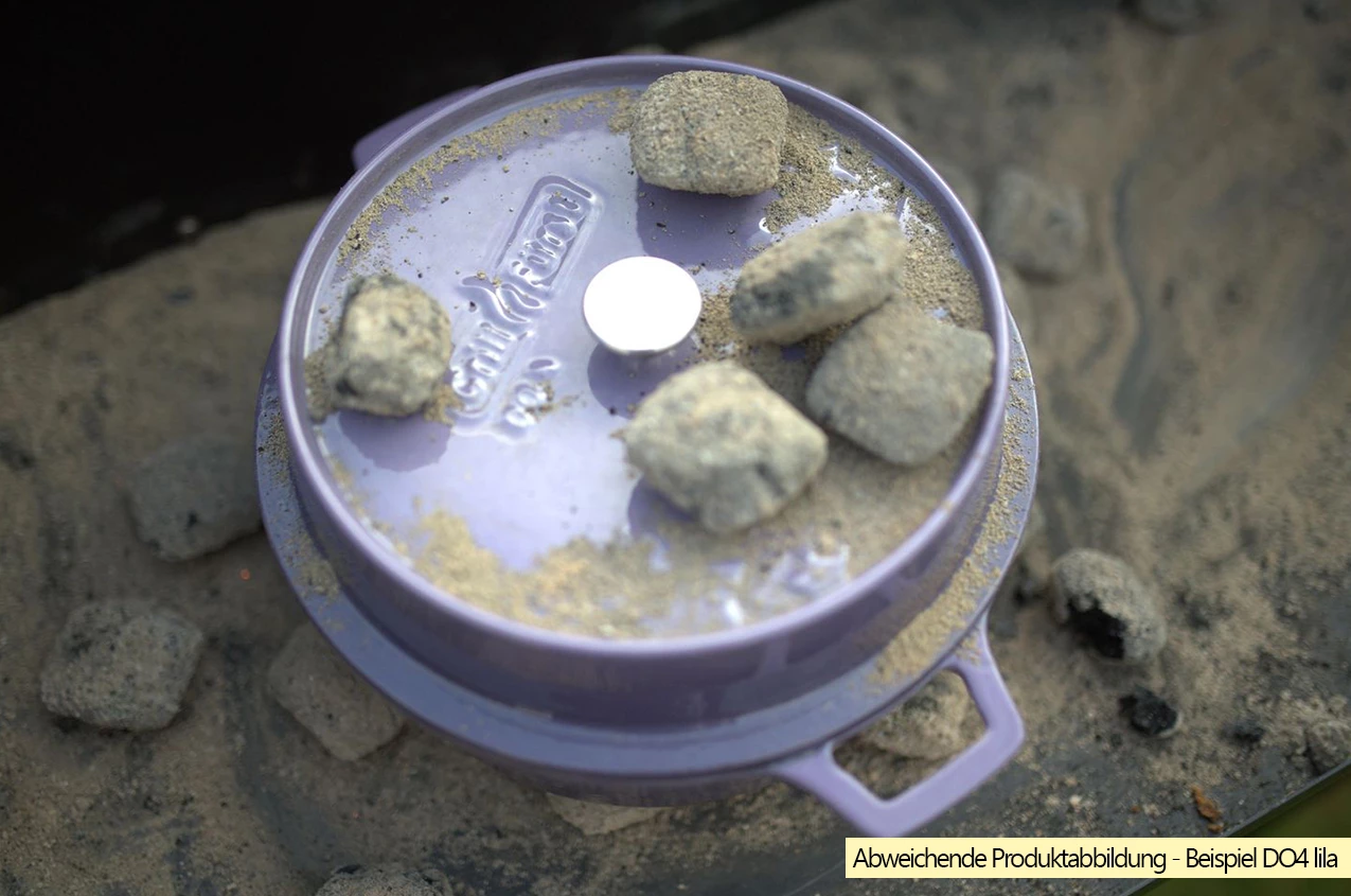 Grillfürst Emaillierter Dutch Oven Ohne Füsse DO4 - Orange 7 Grillfürst Emaillierter Dutch Oven Ohne Füsse DO4 - Orange – Bild 5