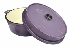 Grillfürst Emaillierter Dutch Oven Ohne Füsse DO12 - Lila