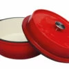 Grillfürst Emaillierter Dutch Oven Ohne Füsse DO4 - Rot -Grillfuerst Speichern Grillfuerst Dutch Oven ohne Fuesse DO4 rot offen