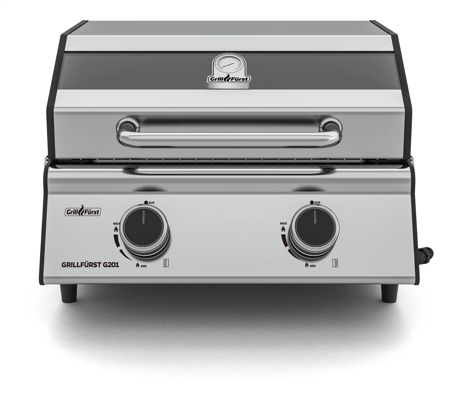 Grillfürst G201E 2-Brenner Gasgrill Portabel V2 - Campinggrill / Balkongrill 50mbar 3 Grillfürst G201E 2-Brenner Gasgrill Portabel V2 - Campinggrill / Balkongrill 50mbar
