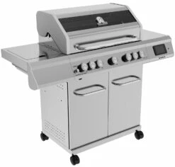 Grillfürst G521G Smart Grill - Mit Automatischer Temperatursteuerung, Hochtemperaturbrenner, Heckbrenner Und Gusseisen Rosten
