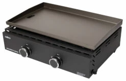 Grillfürst Plancha Grill - 2 Brenner Mit Insgesamt 7 KW Und Edelstahl Plancha -Grillfuerst Speichern Grillfuerst Gas Planchagrill 20 099 schwarz 1
