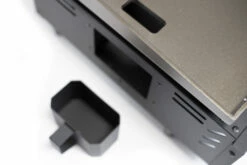 Grillfürst Plancha Grill - 2 Brenner Mit Insgesamt 7 KW Und Edelstahl Plancha - Inkl. 2 Stk. Plancha Spatel Und Grillzange -Grillfuerst Speichern Grillfuerst Gas Planchagrill schwarz Fettschale