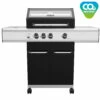 Grillfürst G310G 3-Brenner Gasgrill Mit Hochtemperaturbrenner Und Gusseisen Rosten -Grillfuerst Speichern Grillfuerst Gasgrill G310G CO2 neutral