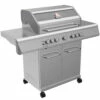 Grillfürst G521G 5-Brenner Edelstahl-Gasgrill - Eintracht Frankfurt Edition - Gusseisenroste -Grillfuerst Speichern Grillfuerst Gasgrill G521 2 1