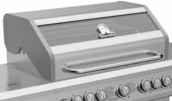 Grillfürst G521E 5-Brenner Edelstahl-Gasgrill Mit Hochtemperaturbrenner, Heckbrenner Und Edelstahl Rosten - X-DEAL Inkl. Zubehörpaket -Grillfuerst Speichern Grillfuerst Gasgrill G521E Edelstahl Sichtscheibe 1