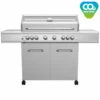 Grillfürst G621E 6-Brenner Edelstahl-Gasgrill Mit Hochtemperaturbrenner, Heckbrenner Und Edelstahl Rosten -Grillfuerst Speichern Grillfuerst Gasgrill G621E CO2 neutral
