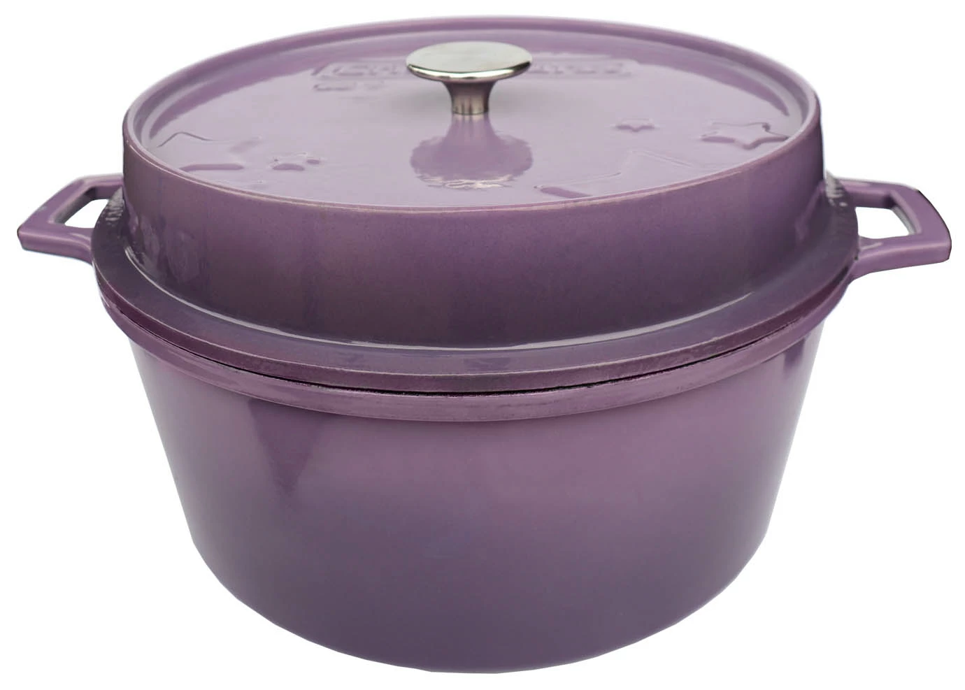 Grillfürst Emaillierter Dutch Oven Ohne Füsse DO9 - Lila 4 Grillfürst Emaillierter Dutch Oven Ohne Füsse DO9 - Lila – Bild 2