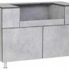Grillfürst Outdoor Küche Grillschrank Modul OKG130 Beton -Grillfuerst Speichern Grillfuerst Outdoor Kueche Grillschschrank Modul Beton