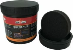 Grillfürst Dutch Oven Set / Gusseisen Pflegeset -Grillfuerst Speichern Grillfuerst Pflegepaste Gusseisen Schwamm