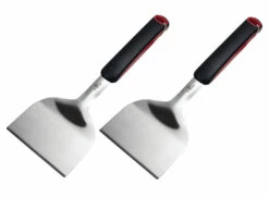 Grillfürst Plancha Grill - 2 Brenner Mit Insgesamt 7 KW Und Edelstahl Plancha - Inkl. 2 Stk. Plancha Spatel Und Grillzange