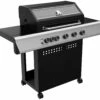 Grillfürst S530G 5-Brenner Gasgrill Mit Seitenkocher Und Gusseisen Rosten -Grillfuerst Speichern Grillfuerst S 530 Gasgrill Seitenkocher Gussroste seite