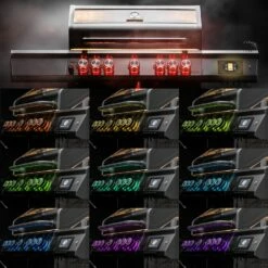 Grillfürst G521G Smart Grill - Mit Automatischer Temperatursteuerung, Hochtemperaturbrenner, Heckbrenner Und Gusseisen Rosten -Grillfuerst Speichern Grillfuerst Smart Grill Drehreglerbeleuchtung RGB 1