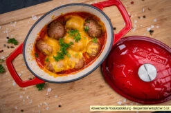 Grillfürst Dutch Oven Sternentöpfchen / Gusseisen Bräter - Emailliert - S - Orange -Grillfuerst Speichern Grillfuerst Sternentoepfchen S Beispiel Auflauf 1