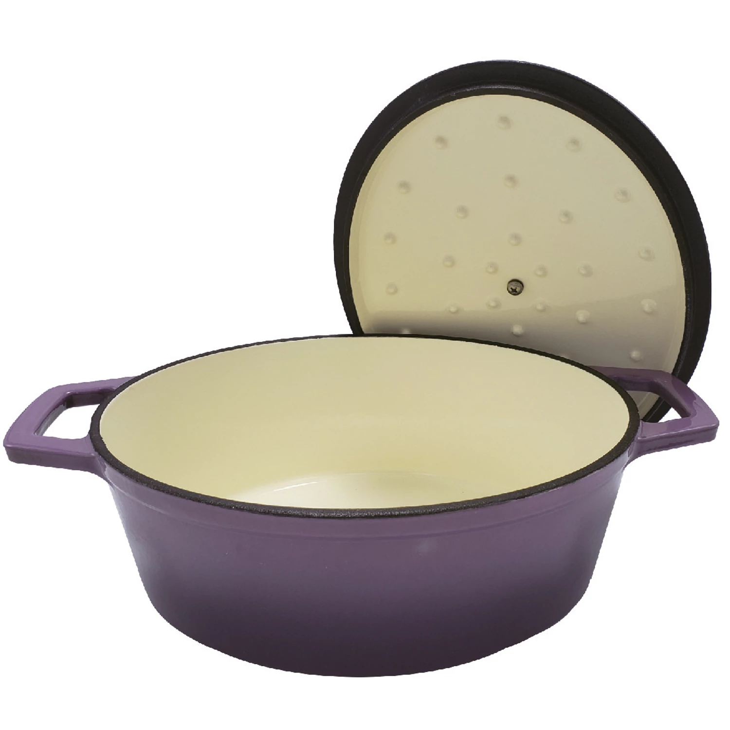 Grillfürst Dutch Oven Sternentöpfchen / Gusseisen Bräter - Emailliert - M - Lila 4 Grillfürst Dutch Oven Sternentöpfchen / Gusseisen Bräter - Emailliert - M - Lila – Bild 2