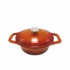 Grillfürst Dutch Oven Sternentöpfchen / Gusseisen Bräter - Emailliert - S - Orange -Grillfuerst Speichern Grillfuerst Sternentoepfchen orange Braeter S 20 272