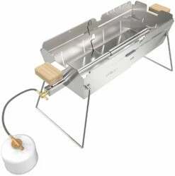 Knister Edelstahl-Gasgrill - Ausziehbarer Kompaktgrill 13 Knister Edelstahl-Gasgrill - Ausziehbarer Kompaktgrill -Grillfuerst Speichern Knister Edelstahl Gasgrill Kompaktgrill Brenner