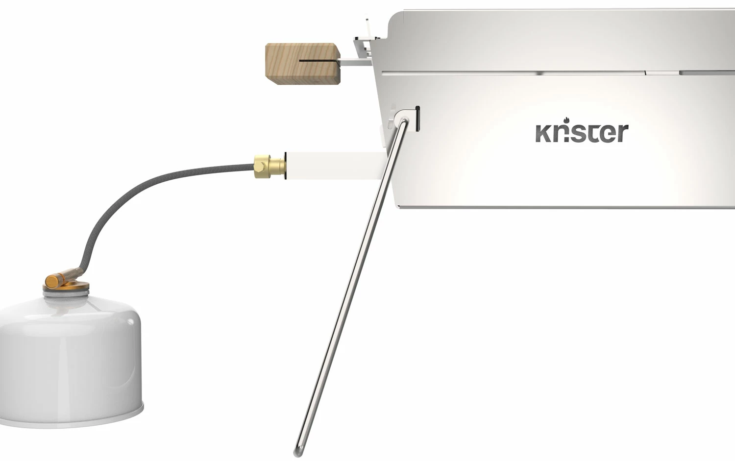 Knister Edelstahl-Gasgrill - Ausziehbarer Kompaktgrill 6 Knister Edelstahl-Gasgrill - Ausziehbarer Kompaktgrill – Bild 4