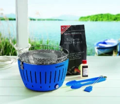 LotusGrill Classic - Holzkohle Tischgrill - Tiefblau Inkl. Tasche 8 LotusGrill Classic - Holzkohle Tischgrill - Tiefblau Inkl. Tasche -Grillfuerst Speichern LotusGrill Classic Balkongrill Tischgrill Tiefblau 340