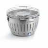 LotusGrill Classic - Holzkohle Tischgrill - Metallicsilber Inkl. Tasche -Grillfuerst Speichern LotusGrill Classic Balkongrill Tischgrill metallic silber