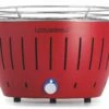 LotusGrill S - Holzkohle Tischgrill - Feuerrot Inkl. Tasche -Grillfuerst Speichern LotusGrill S Tischgrill Feuerrot RO 280 gross