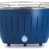 LotusGrill S - Holzkohle Tischgrill - Tiefblau Inkl. Tasche
