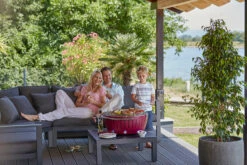 LotusGrill XXL - Holzkohle Grillstation - Feuerrot 11 LotusGrill XXL - Holzkohle Grillstation - Feuerrot -Grillfuerst Speichern LotusGrill XXL Feuerrot ohne Wagen Tischgrill