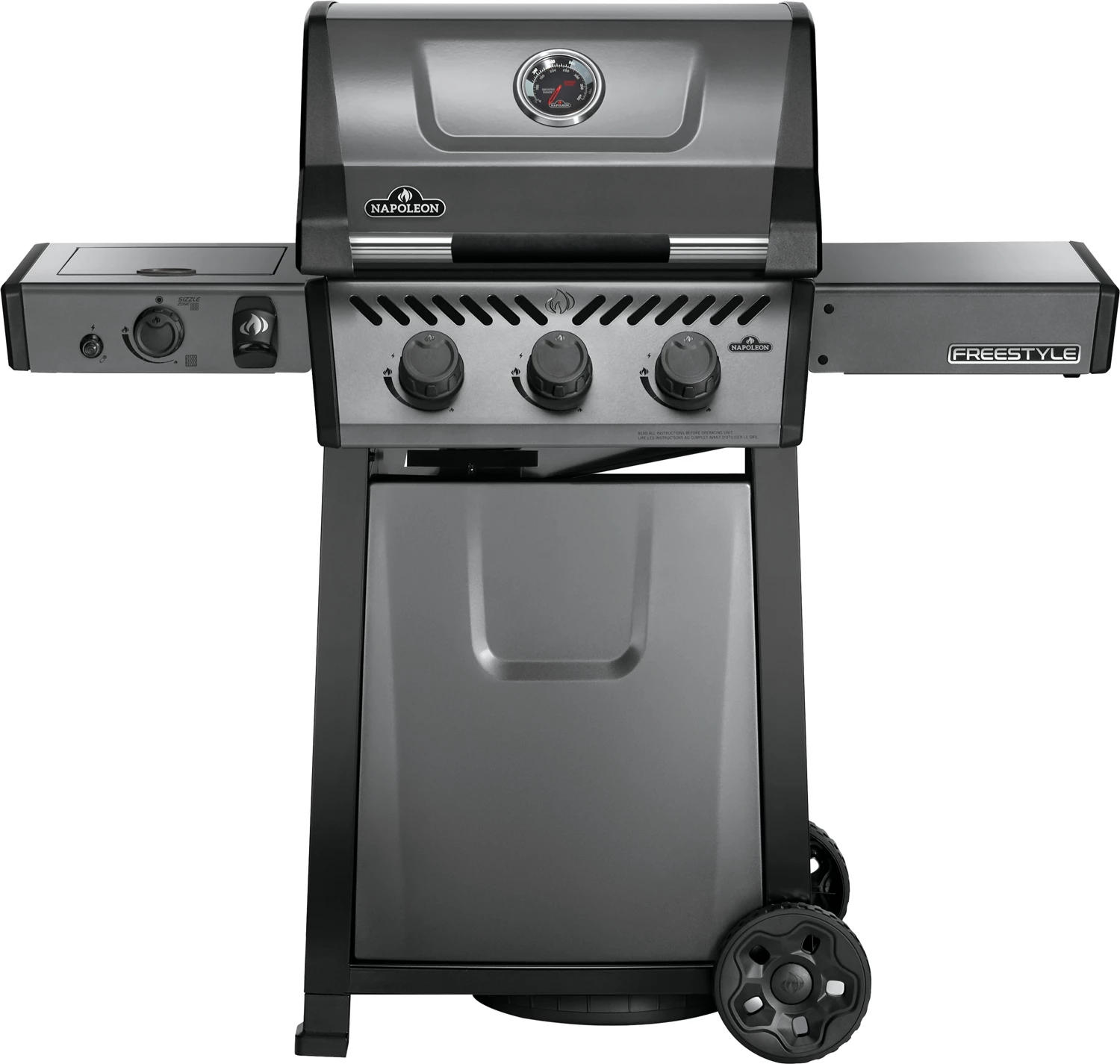 Napoleon Freestyle 365 Gasgrill, Graphit - Mit Sizzle Zone - Modell 2023 - X-DEAL Inkl. Abdeckhaube Und Gussplatte 3 Napoleon Freestyle 365 Gasgrill, Graphit - Mit Sizzle Zone - Modell 2023 - X-DEAL Inkl. Abdeckhaube Und Gussplatte