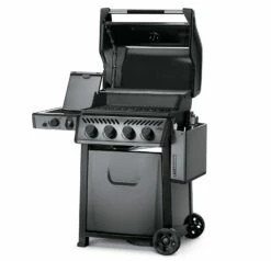 Napoleon Freestyle 425 Gasgrill, Graphit - Mit Sizzle Zone - Modell 2023 -Grillfuerst Speichern Napoleon Gasgrill Freestyle 425 Sizzle Zone Seite abgeklappt 1