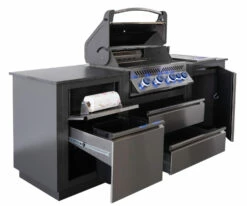 Napoleon Outdoor Küche Oasis Compact 105 Mit Prestige 500 Einbaugrill Und Einbau Sizzle Zone - Inkl. Arbeitsplatte Aus Feinsteinzeug -Grillfuerst Speichern Napoleon Oasis Compact P500 Kuechenrollenhalter Muelleimerschrank 3 1678963773
