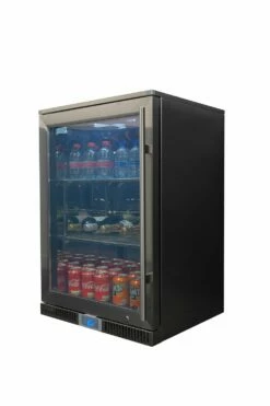 Napoleon Outdoor - Kühlschrank, 135 Liter, Linksdrehende Tür Mit Doppelverglasung Und LED Beleuchtung - Wasserdicht Nach IP24 -Grillfuerst Speichern Napoleon Outdoor Kuehlschrank Tuer links