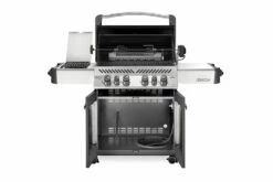 Napoleon Prestige 500 Gasgrill, Charcoal Grau - Mit Safety Glow - X-DEAL Inkl. Grillthermometer, Schneidebrett Und Windschild Für SIZZLE ZONE -Grillfuerst Speichern Napoleon Prestige 500 Gasgrill grey open
